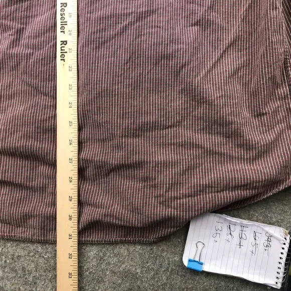 Vintage Abercrombie Fitch Shirt Men XL Red Check Long Sleeve Button Up - Picture 11 of 11